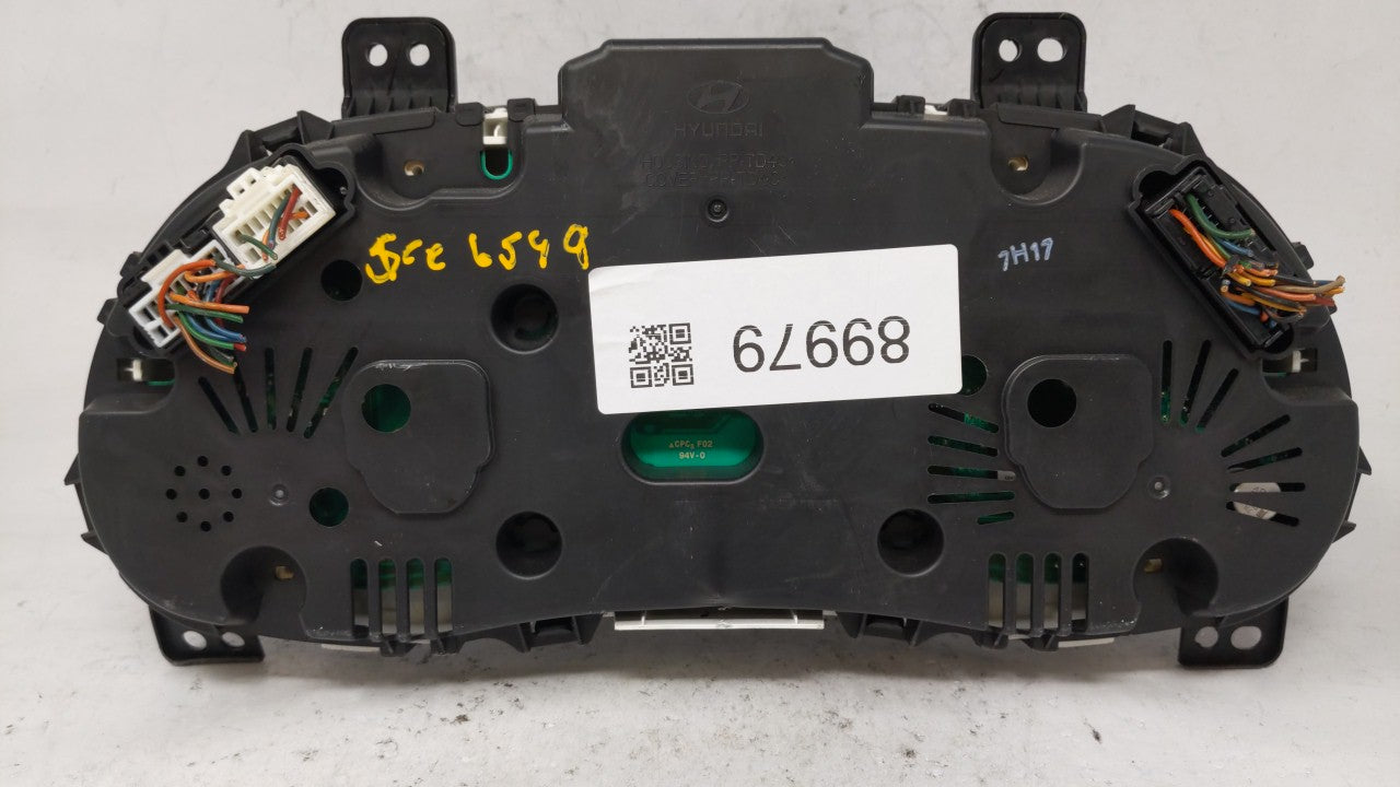 2015-2017 Hyundai Accent Instrument Cluster Speedometer Gauges P/N:94021-1R500 Fits Fits 2015 2016 2017 OEM Used Auto Parts