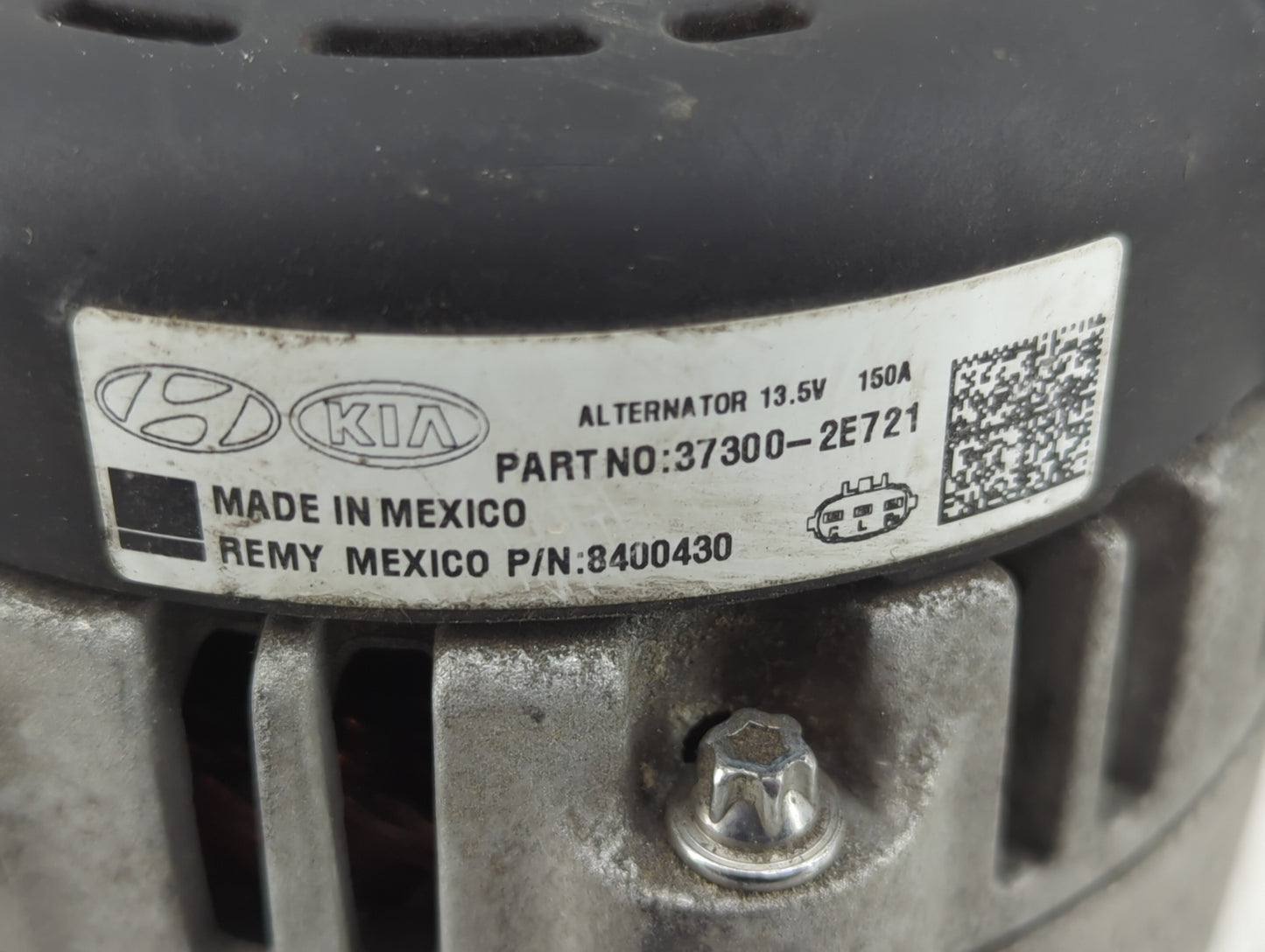 2017-2020 Hyundai Elantra Alternator Replacement Generator Charging Assembly Engine OEM P/N:37300-2E721 Fits OEM Used Auto P