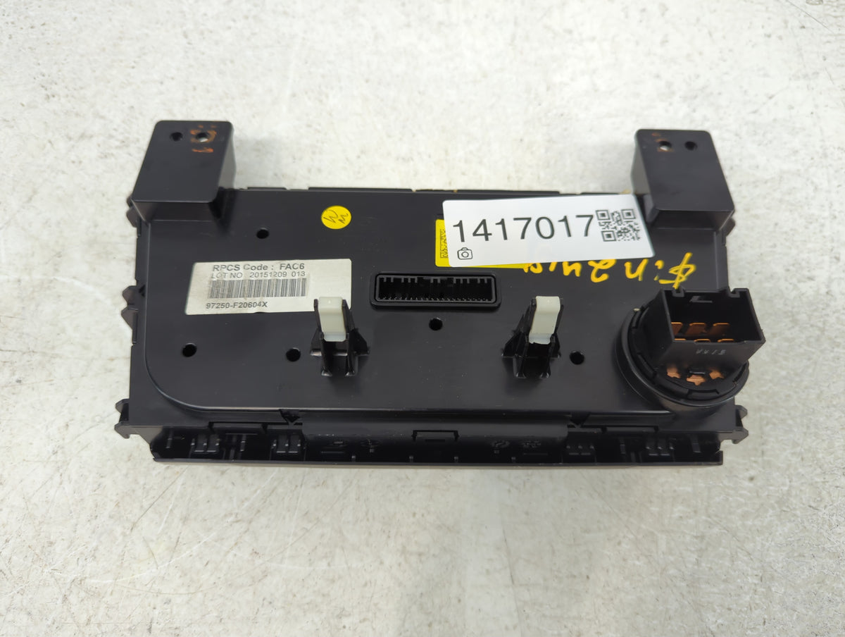 2017-2018 Hyundai Elantra Climate Control Module Temperature AC/Heater Replacement P/N:97250-F20604X Fits Fits 2017 2018 OEM