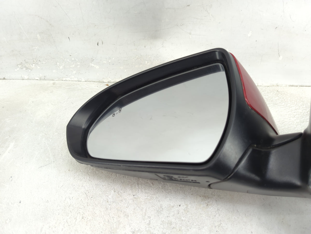 2017-2018 Hyundai Elantra Driver Left Side View Manual Door Mirror Red - Oemusedautoparts1.com
