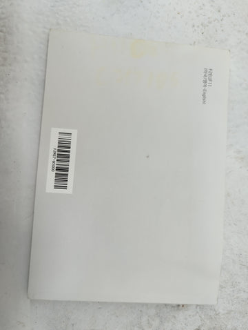2017 Hyundai Elantra Owners Manual Book Guide P/N:F2MS7-B5000 F2EUF11 OEM Used Auto Parts
