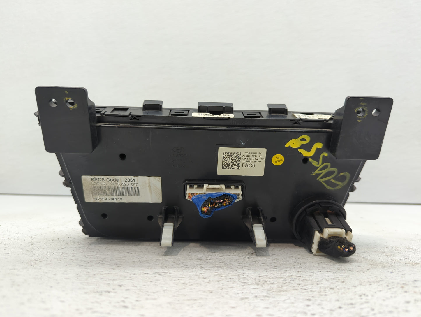 2017-2018 Hyundai Elantra Climate Control Module Temperature AC/Heater Replacement P/N:97250-F20614X 97250-F20624X Fits OEM