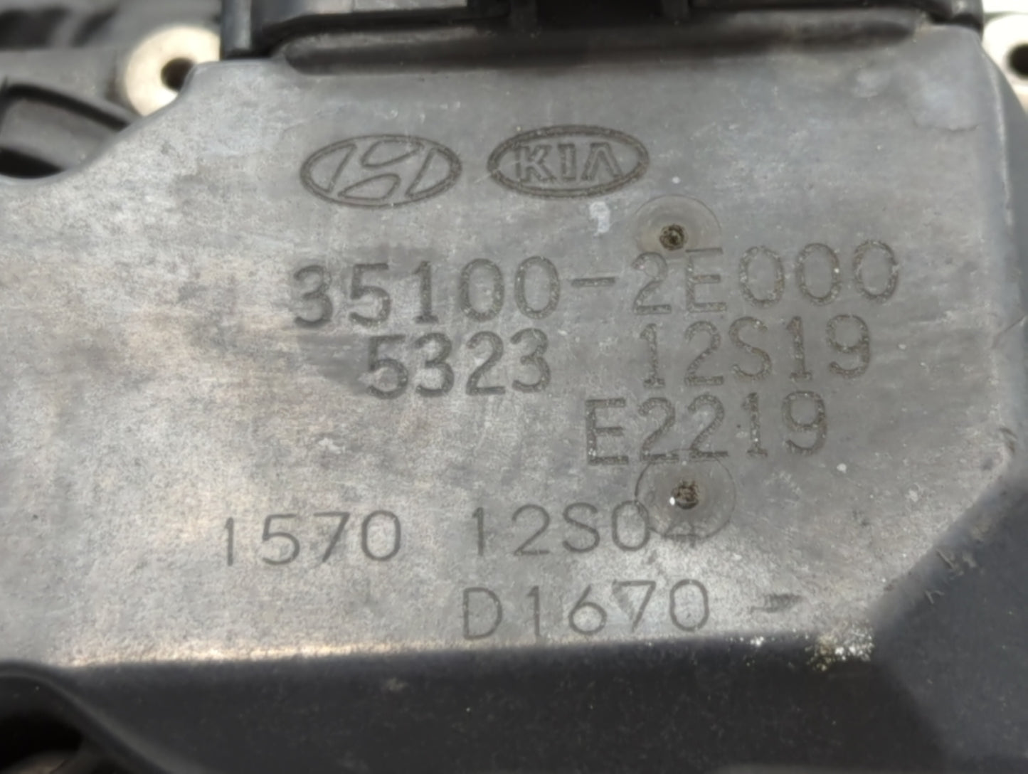 2011-2020 Hyundai Elantra Throttle Body P/N:35100-2E000 35100-2L000 Fits OEM Used Auto Parts - Oemusedautoparts1.com