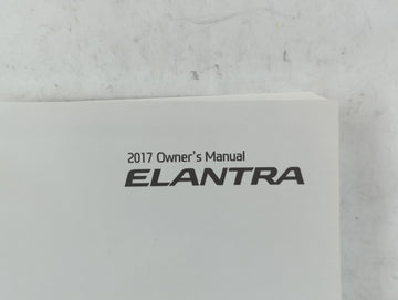 2017 Hyundai Elantra Owners Manual Book Guide P/N:HF30-EU6NK OEM Used Auto Parts