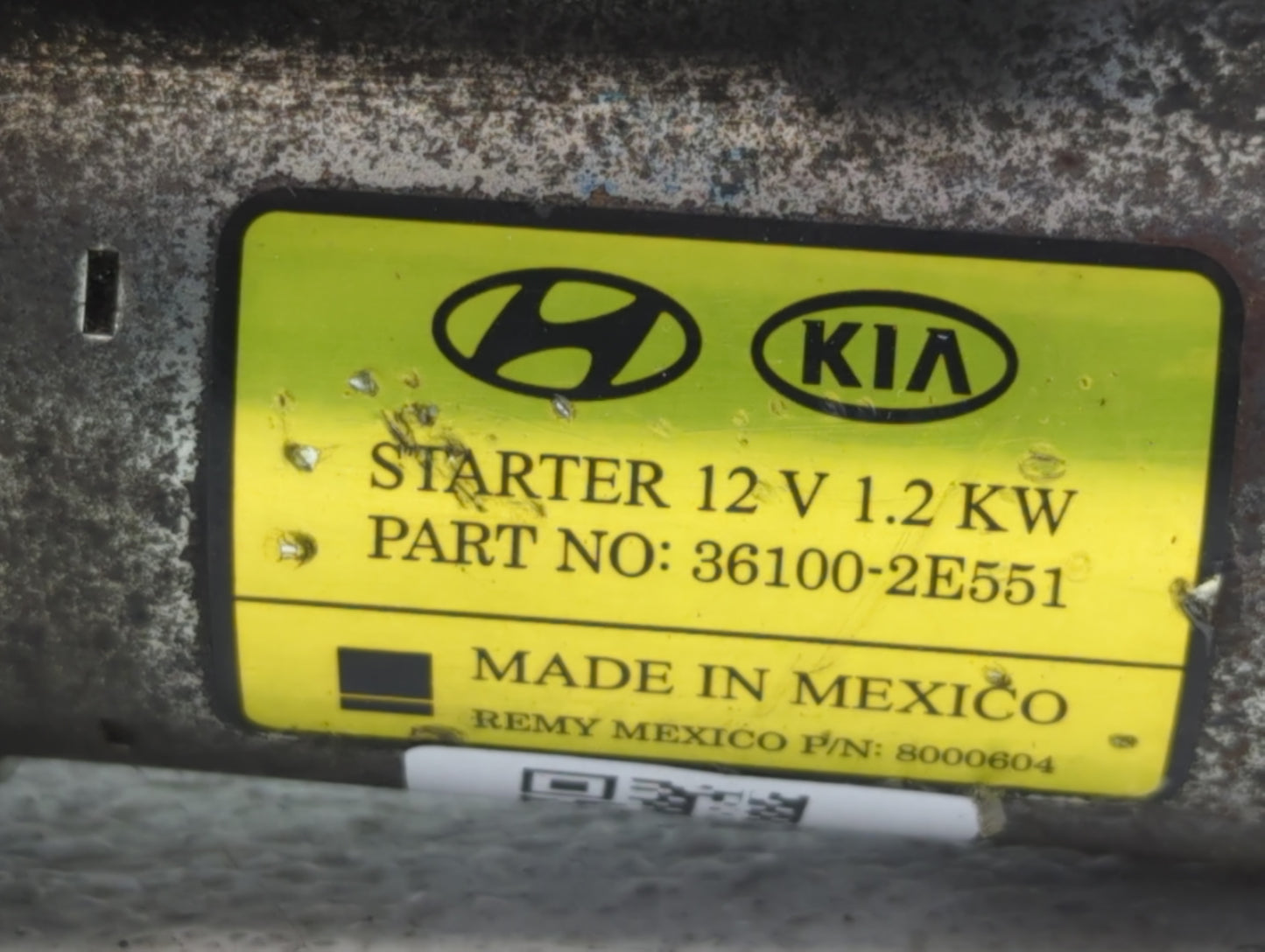 2014-2020 Hyundai Elantra Car Starter Motor Solenoid OEM P/N:36100-2E551 Fits Fits 2014 2015 2016 2017 2018 2019 2020 OEM Us