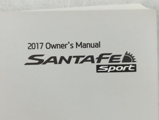 2017 Hyundai Santa Fe Owners Manual Book Guide P/N:H2W0-EU68F OEM Used Auto Parts