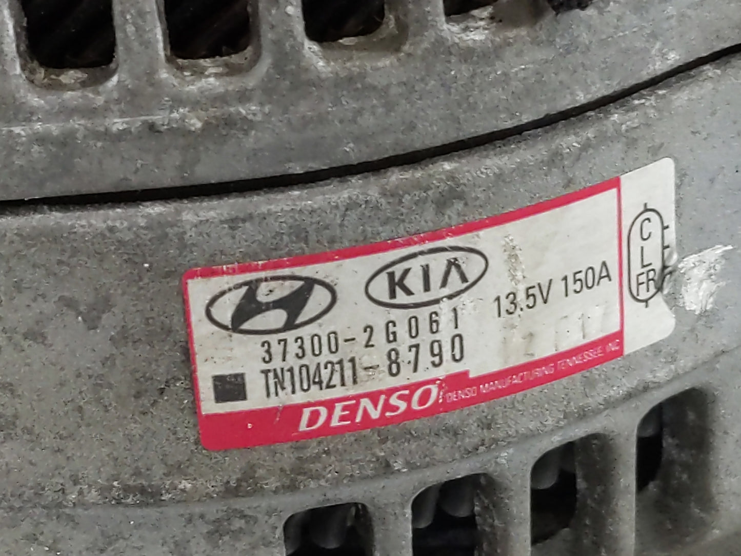 2019-2020 Hyundai Santa Fe Alternator Replacement Generator Charging Assembly Engine OEM P/N:37300-2G061 Fits OEM Used Auto