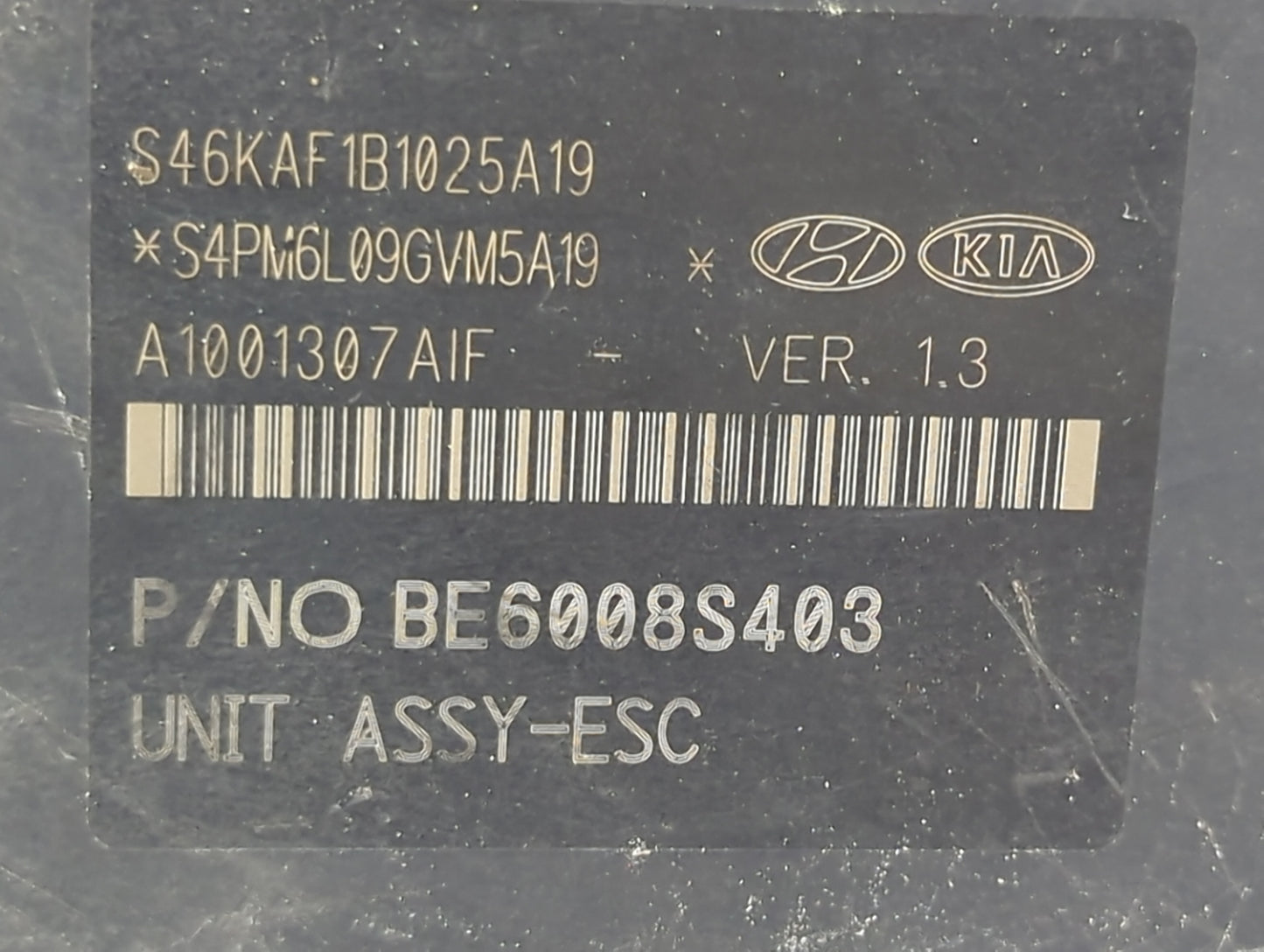 2017-2018 Hyundai Santa Fe ABS Pump Control Module Replacement P/N:BE6008S403 S46KAF1B1025A19, S4PM6L09GVM5A19 Fits Fits 201