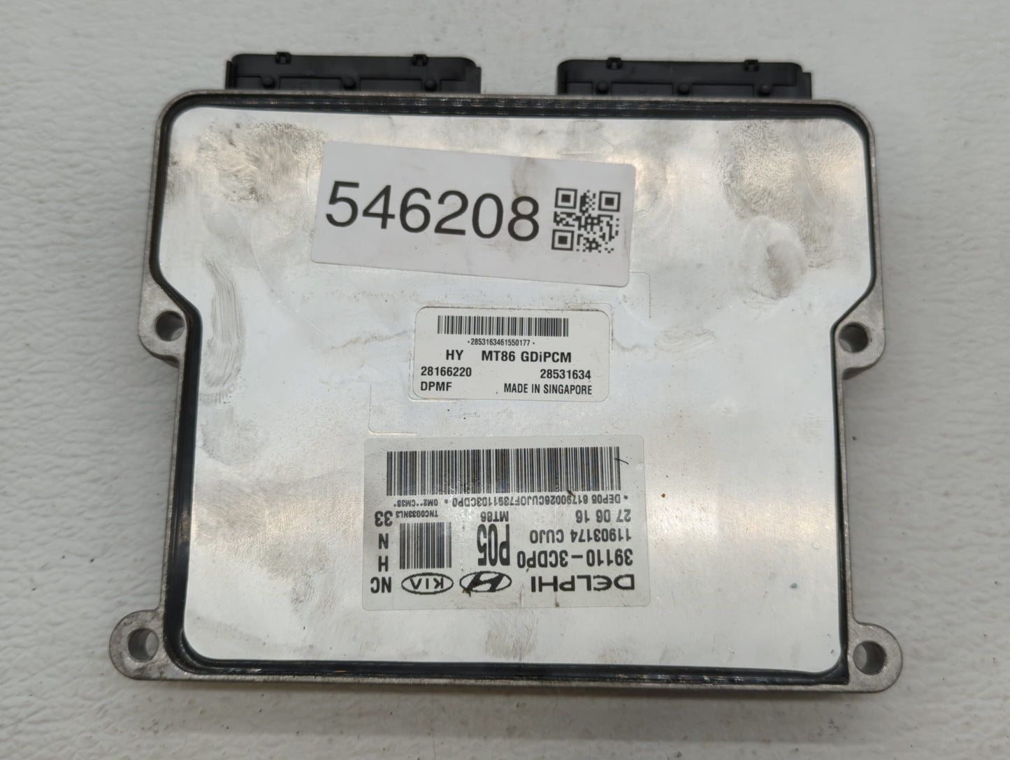 2017-2018 Hyundai Santa Fe PCM Engine Control Computer ECU ECM PCU OEM P/N:39100-3CDP0 39110-3CDP0 Fits Fits 2017 2018 OEM U