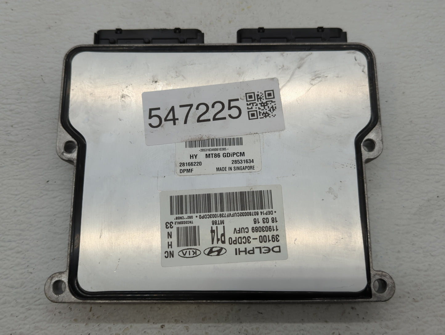2017-2018 Hyundai Santa Fe PCM Engine Control Computer ECU ECM PCU OEM P/N:39100-3CDP0 Fits Fits 2017 2018 OEM Used Auto Par