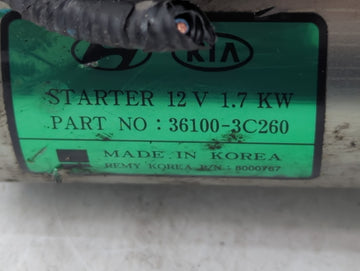 2015-2018 Hyundai Santa Fe Car Starter Motor Solenoid OEM P/N:36100-3C260 Fits Fits 2015 2016 2017 2018 2019 2020 OEM Used Auto Parts