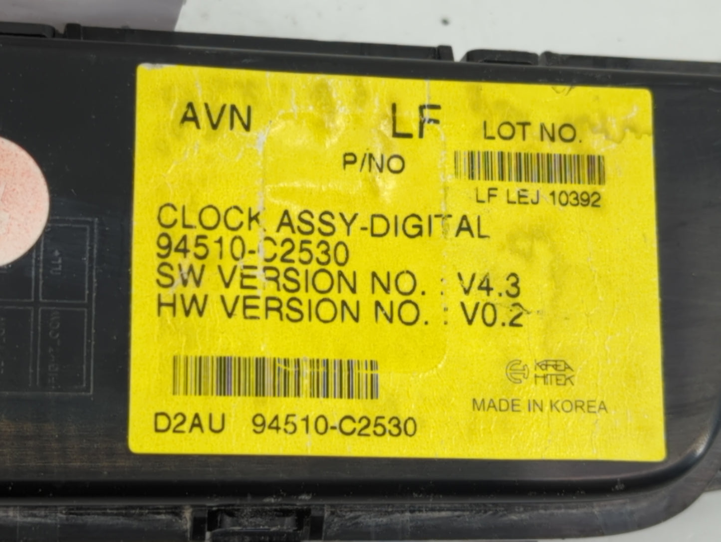2016-2017 Hyundai Sonata Climate Control Module Temperature AC/Heater Replacement P/N:94510-C2530 Fits Fits 2016 2017 OEM Us