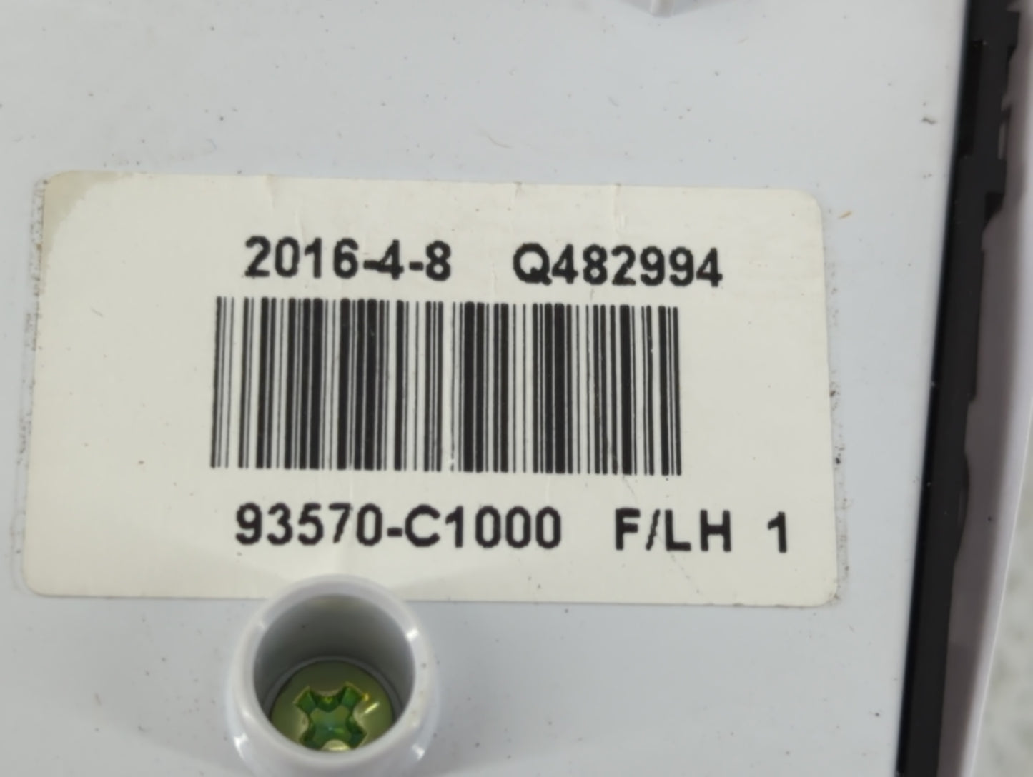 2015-2019 Hyundai Sonata Master Power Window Switch Replacement Driver Side Left P/N:93570-C1000 Fits OEM Used Auto Parts -