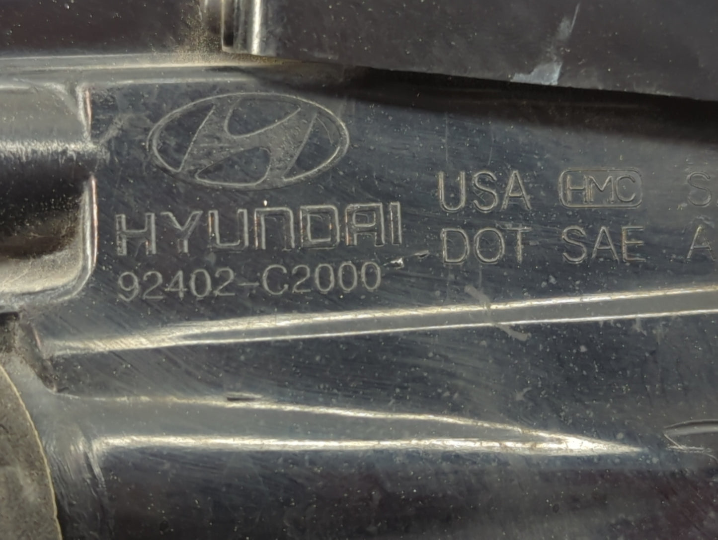 2015-2017 Hyundai Sonata Tail Light Assembly Passenger Right OEM P/N:92402-C2000 Fits Fits 2015 2016 2017 OEM Used Auto Part