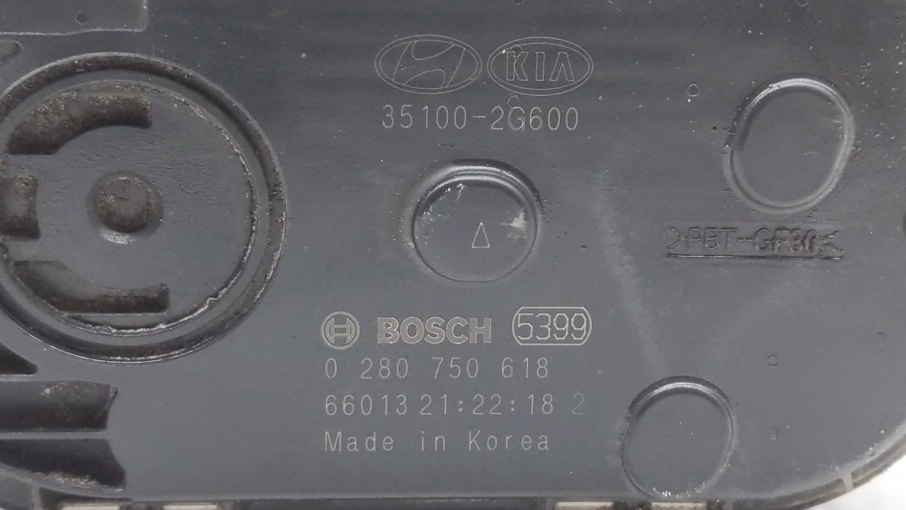 2015-2019 Hyundai Sonata Throttle Body P/N:0 280 750 618 35100-2G600 Fits Fits 2015 2016 2017 2018 2019 OEM Used Auto Parts
