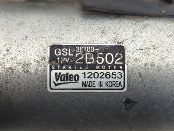2012-2020 Hyundai Veloster Car Starter Motor Solenoid OEM P/N:36100-2B502 Fits OEM Used Auto Parts
