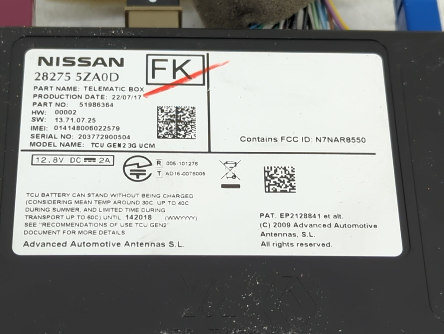 2016-2018 Infiniti Q50 Telematics Control Module - Oemusedautoparts1.com