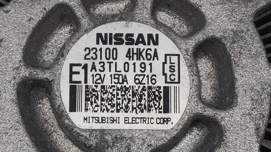 2017-2018 Infiniti Q60 Alternator Replacement Generator Charging Assembly Engine OEM P/N:23100 4HK6A 23100 4HK1A Fits OEM Used Auto Parts