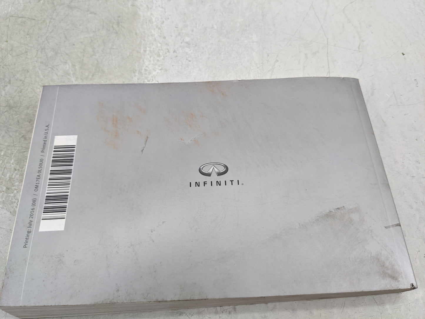 2017 Infiniti Qx60 Owners Manual Book Guide P/N:OM17EA 0L50U0 OEM Used Auto Parts - Oemusedautoparts1.com