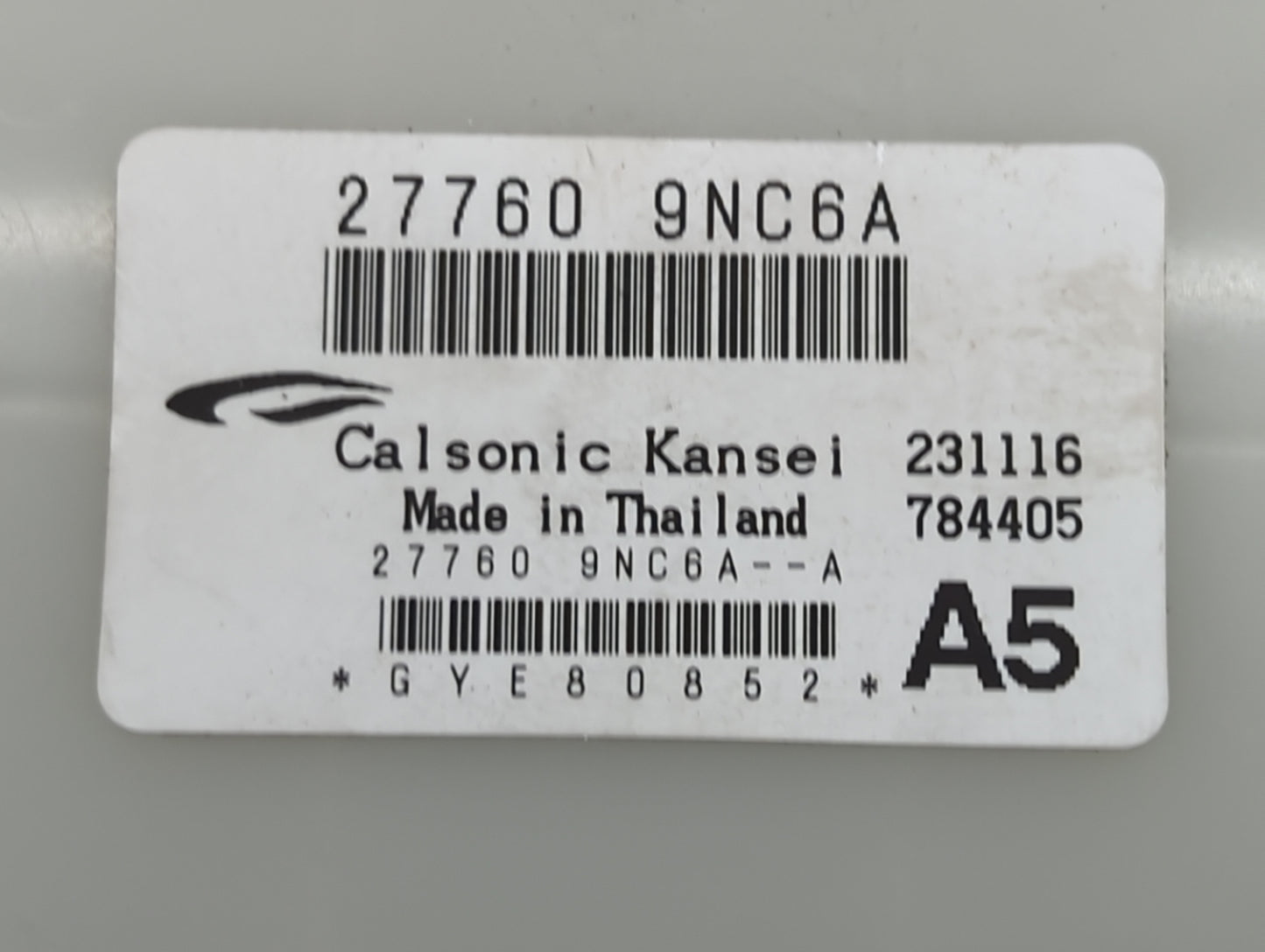 2017-2017 Infiniti Qx60 Temperature Control Module 27760 9nc6a - Oemusedautoparts1.com