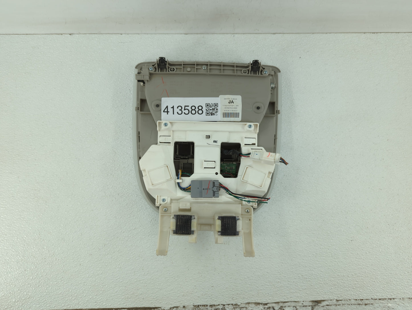 2017 Infiniti Qx60 Overhead Roof Console Grey - Oemusedautoparts1.com