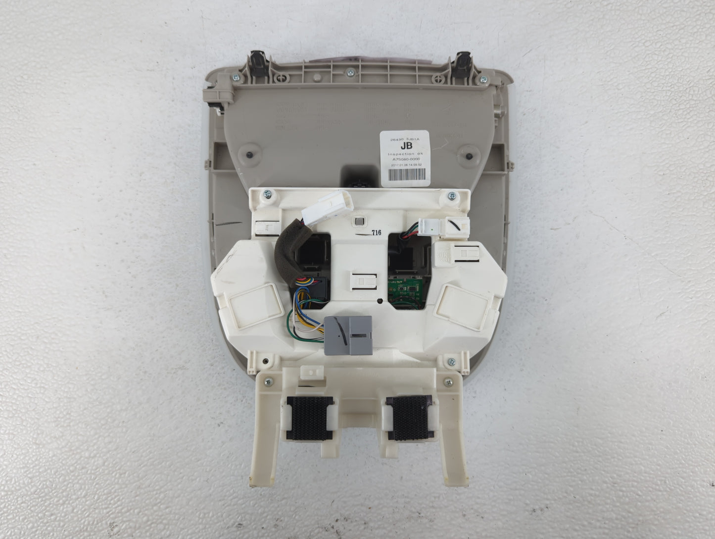 2017 Infiniti Qx60 Overhead Roof Console - Oemusedautoparts1.com
