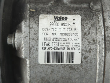 2016-2020 Infiniti Qx60 Air Conditioning A/c Ac Compressor Oem