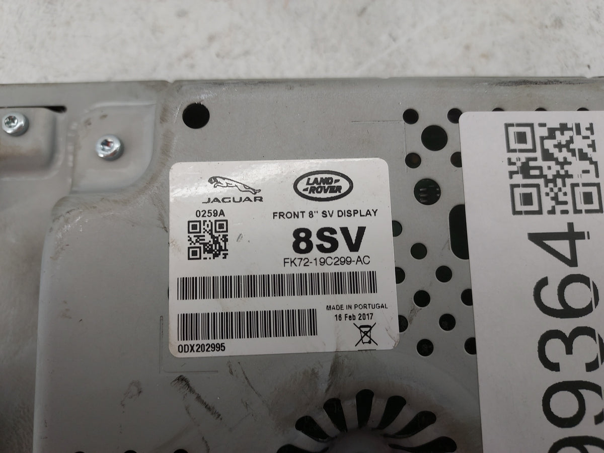 2017-2018 Jaguar F-pace Information Display Screen 1499364 - Oemusedautoparts1.com