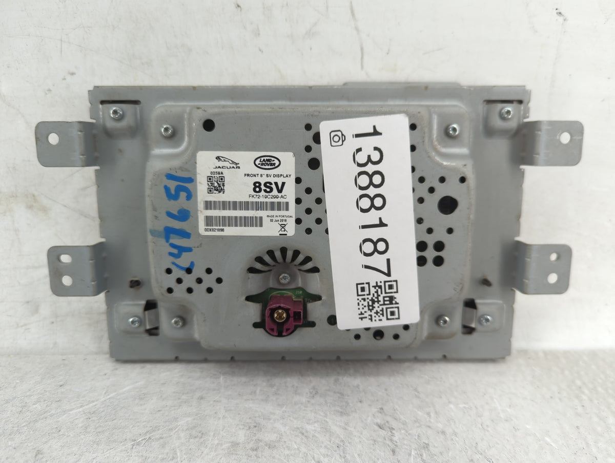 2014-2015 Jaguar Xf Information Display Screen 1388187 - Oemusedautoparts1.com