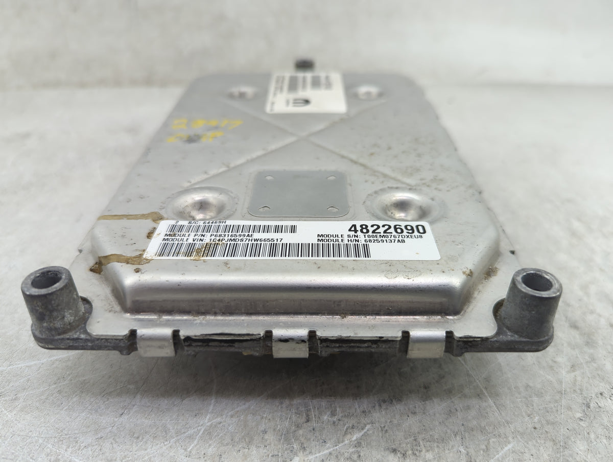 2016-2017 Jeep Cherokee PCM Engine Control Computer ECU ECM PCU OEM P/N:P68259137AB P68316599AE Fits Fits 2016 2017 OEM Used
