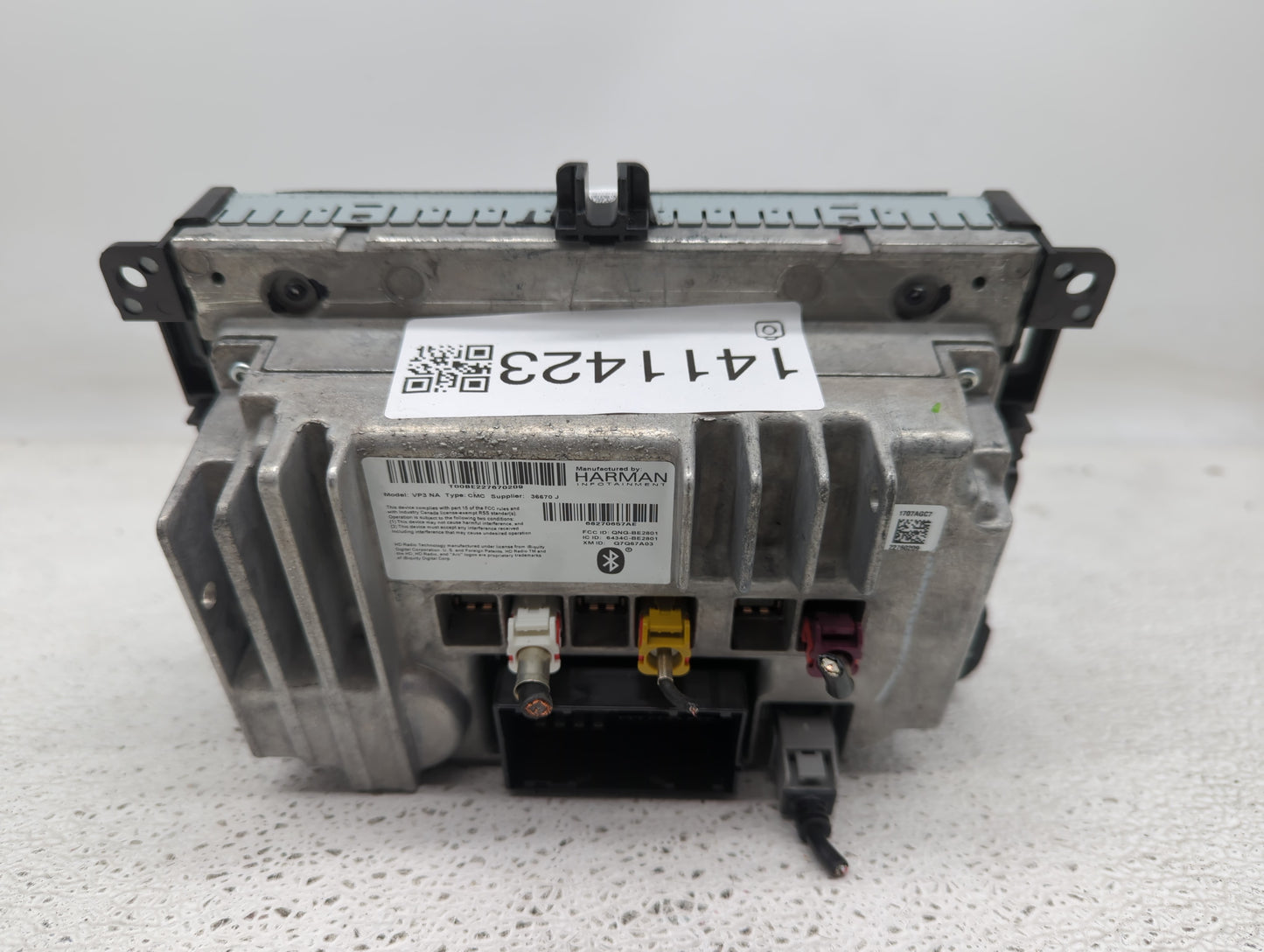 2017 Jeep Cherokee Radio AM FM Cd Player Receiver Replacement P/N:6434C-BE2801 0K0BAA81 Fits OEM Used Auto Parts - Oemusedau