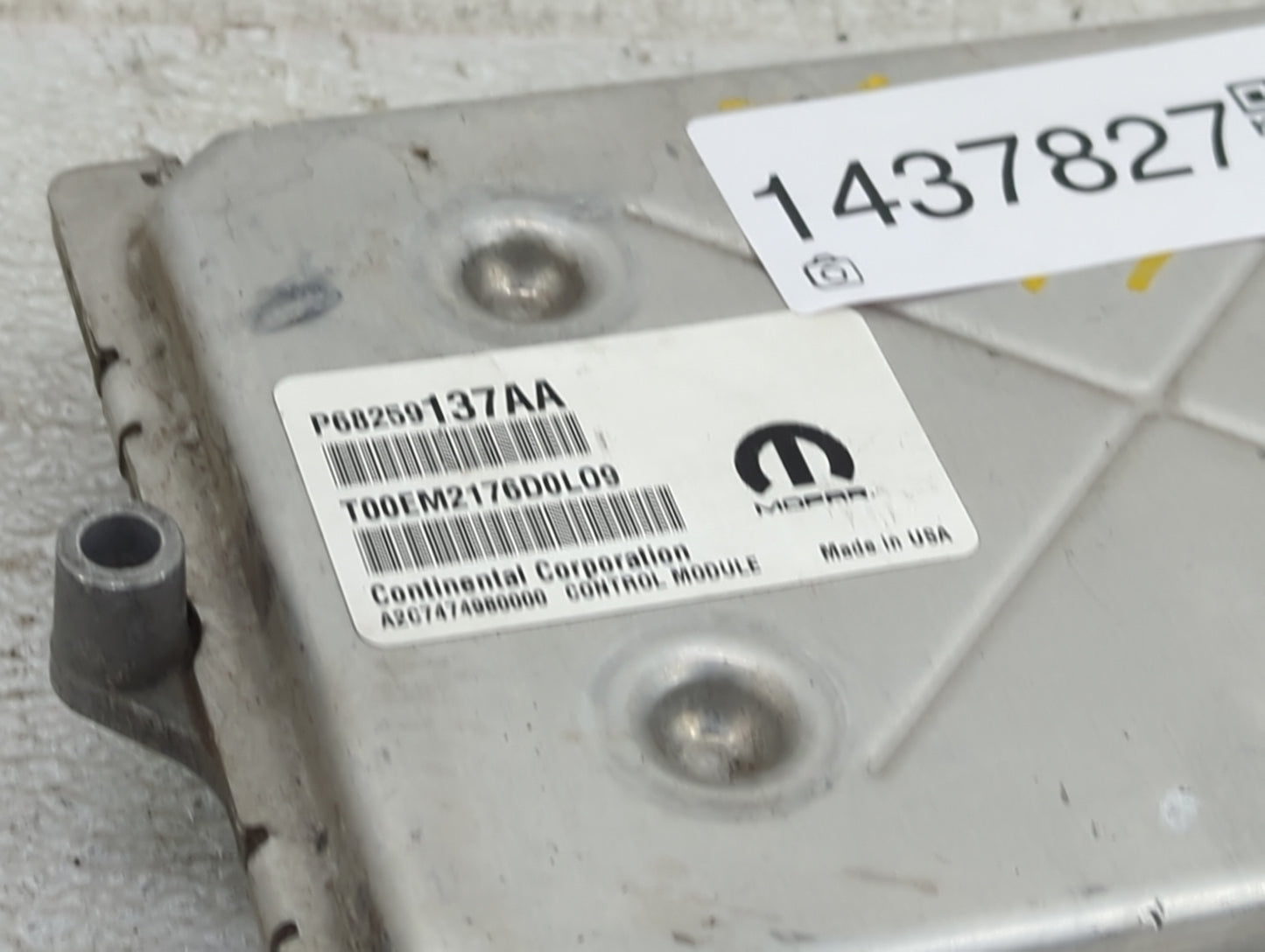 2016-2017 Jeep Cherokee PCM Engine Control Computer ECU ECM PCU OEM P/N:P68259137AA A2C7474980000 Fits Fits 2016 2017 OEM Us