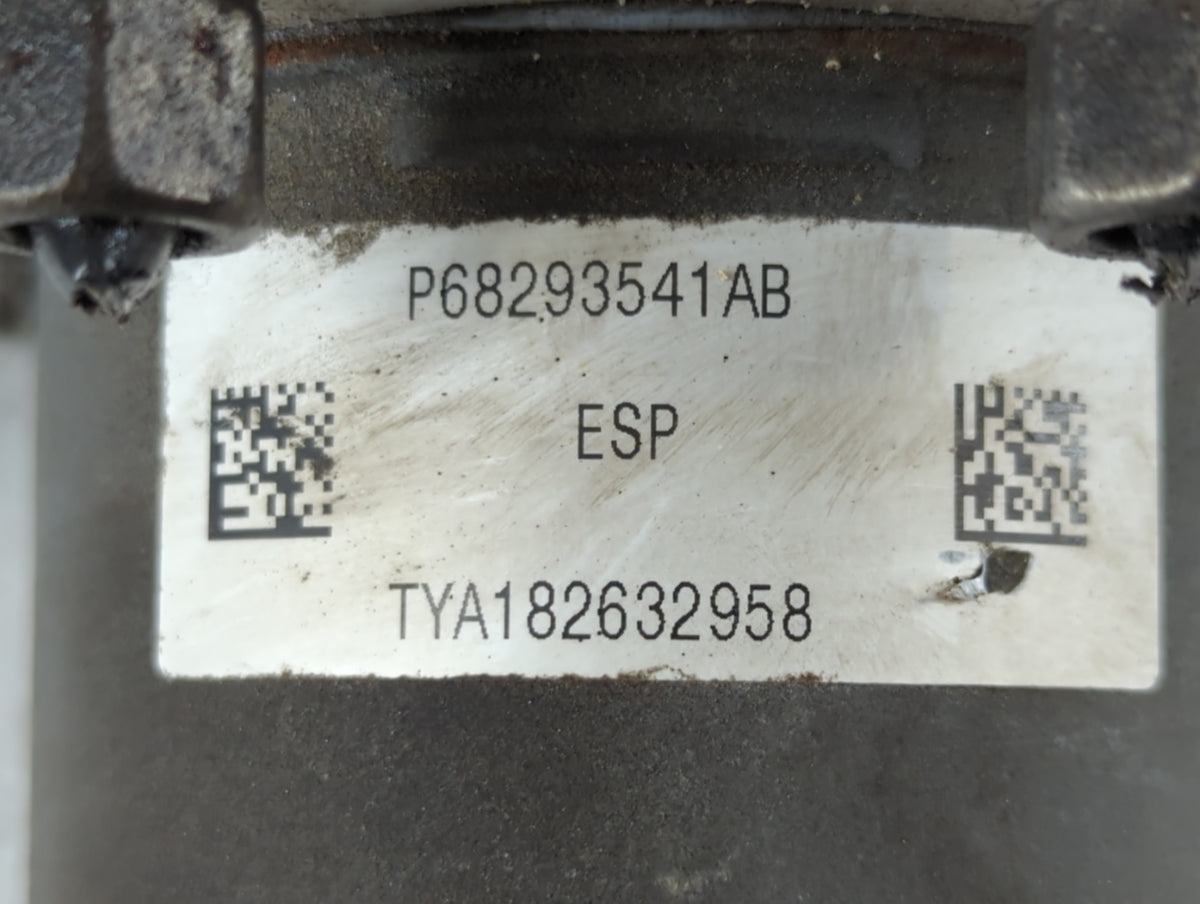 2017 Jeep Cherokee Anti-Lock Brake ABS Pump Module Actuator OEM P/N:P68293541AB Fits OEM Used Auto Parts - Oemusedautoparts1