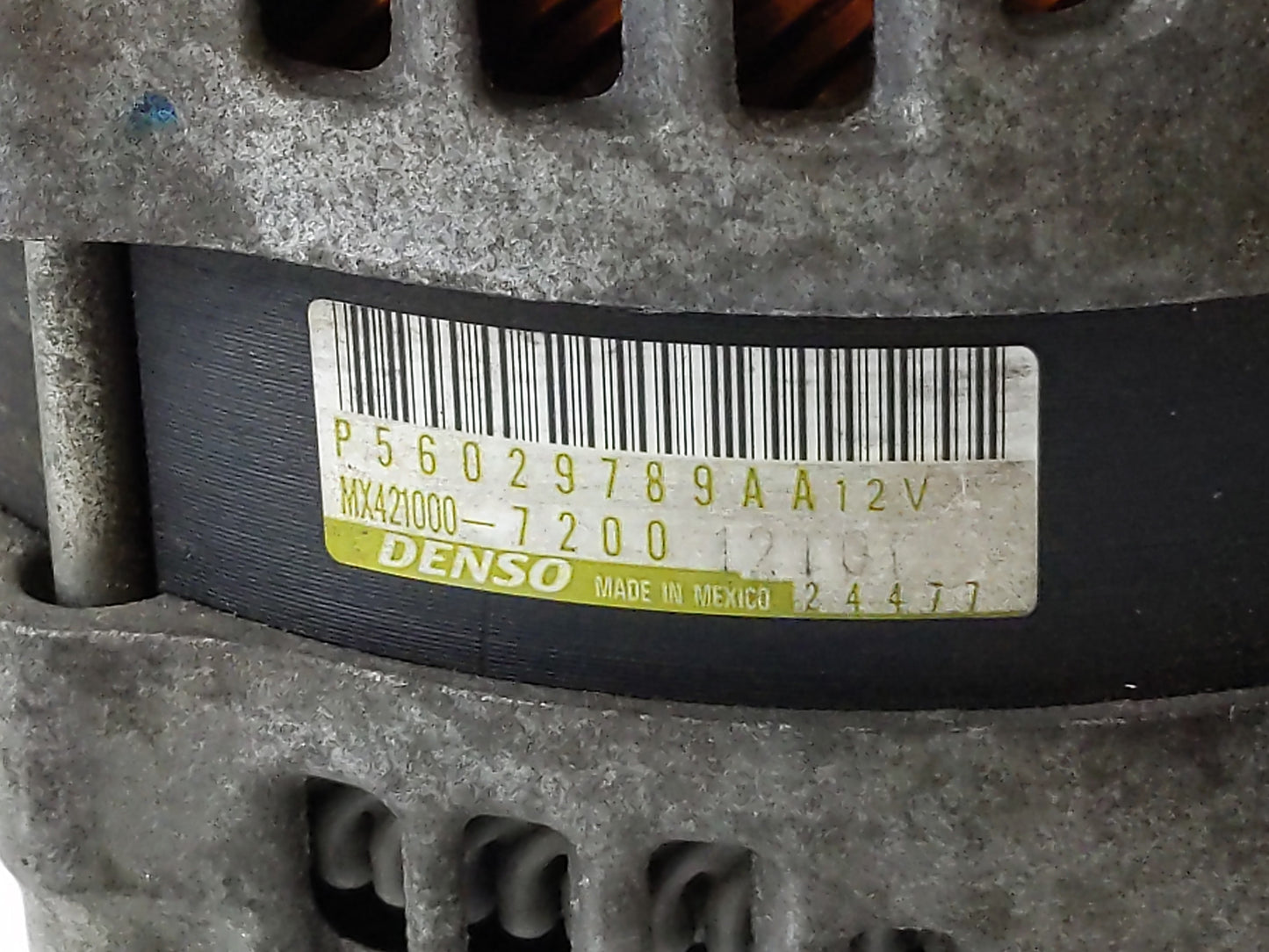 2011-2016 Jeep Grand Cherokee Alternator Replacement Generator Charging Assembly Engine OEM P/N:P56029789AA Fits OEM Used Au