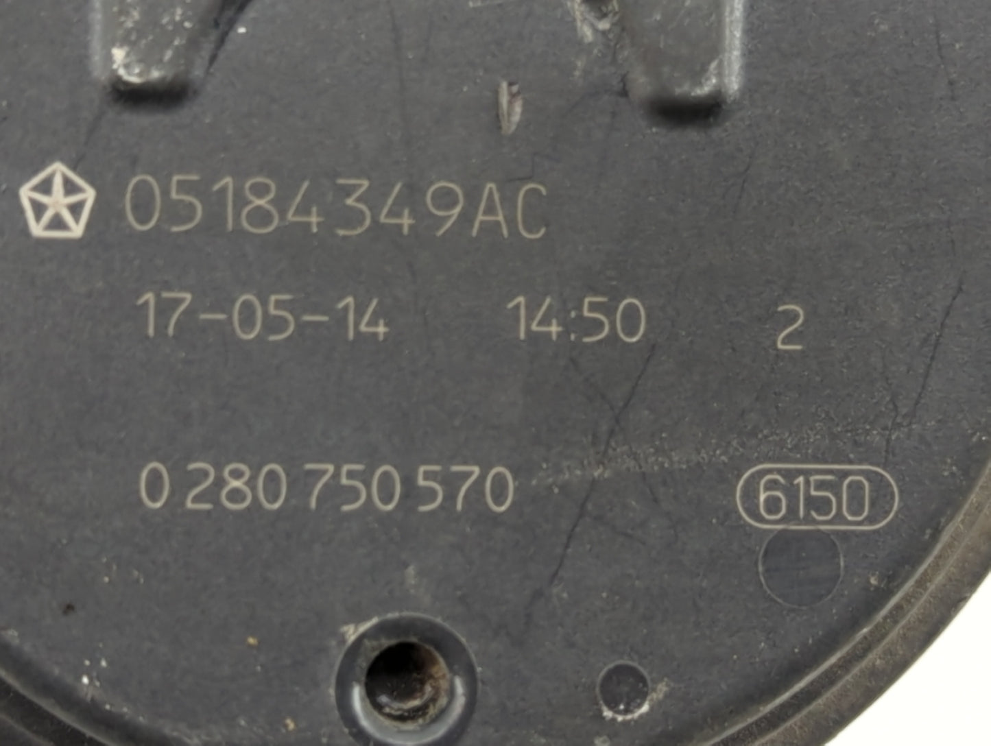 2011-2022 Jeep Grand Cherokee Throttle Body P/N:0 280 750 570 05184349AC Fits OEM Used Auto Parts - Oemusedautoparts1.com