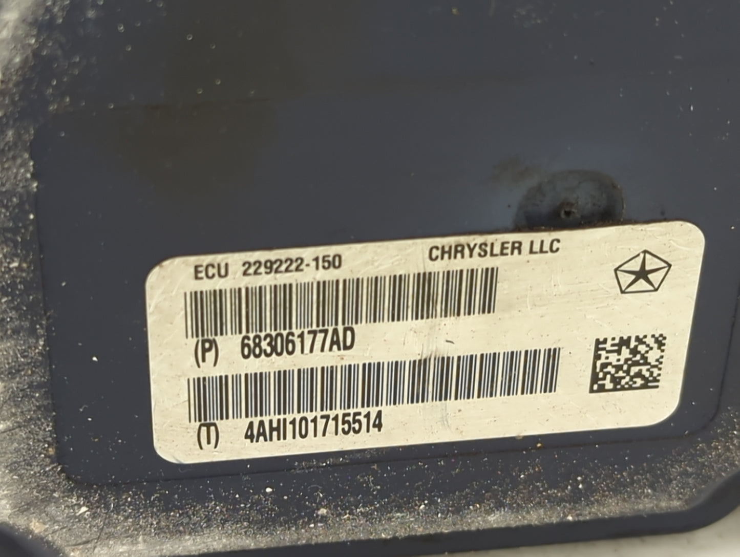 2016-2017 Jeep Grand Cherokee ABS Pump Control Module Replacement P/N:68306177AD 229222-150 Fits Fits 2016 2017 OEM Used Aut