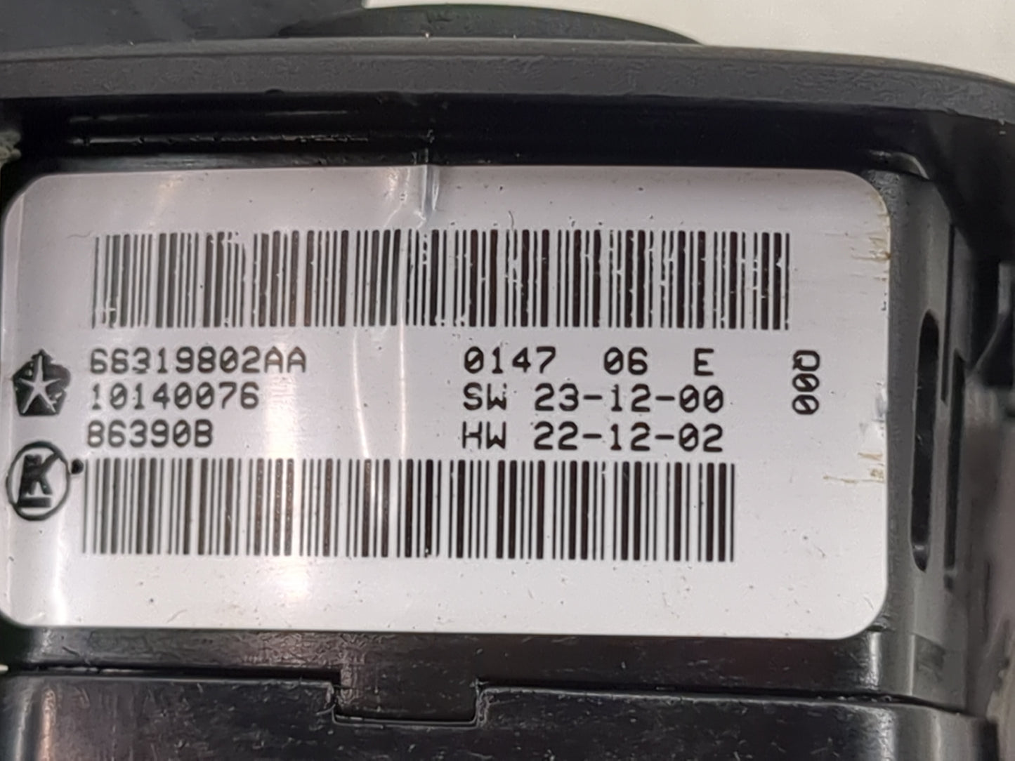 2016-2022 Jeep Grand Cherokee Master Power Window Switch Replacement Driver Side Left P/N:68319802AA 10140076 Fits OEM Used