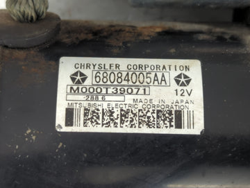 2015-2021 Jeep Renegade Car Starter Motor Solenoid OEM P/N:M000T39071 68084005AA Fits OEM Used Auto Parts
