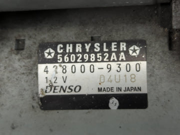 2012-2022 Jeep Wrangler Car Starter Motor Solenoid OEM P/N:428000-9300 56029852AA Fits OEM Used Auto Parts