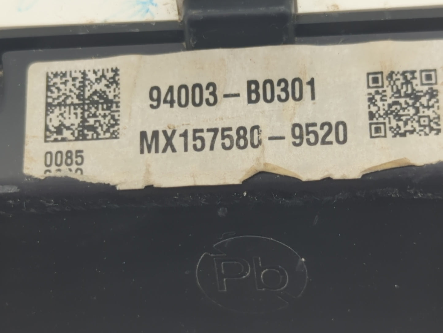 2017-2018 Kia Forte Instrument Cluster Speedometer Gauges P/N:94003-B0301 MX157580-9520 Fits Fits 2017 2018 OEM Used Auto Pa