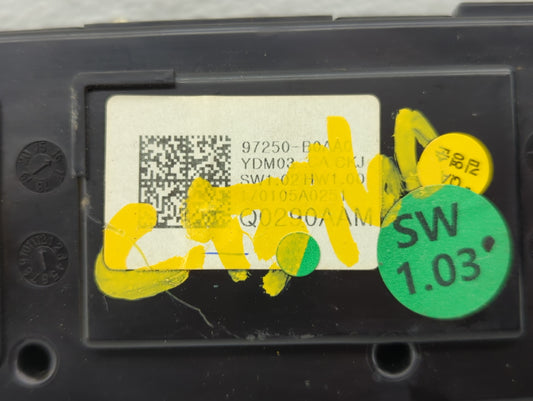 2017-2018 Kia Forte Climate Control Module Temperature AC/Heater Replacement P/N:97250-B0AA0 Fits Fits 2017 2018 OEM Used Auto Parts