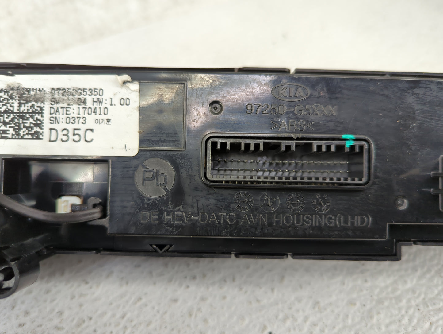2017-2019 Kia Niro Climate Control Module Temperature AC/Heater Replacement P/N:97250G5350 Fits Fits 2017 2018 2019 OEM Used