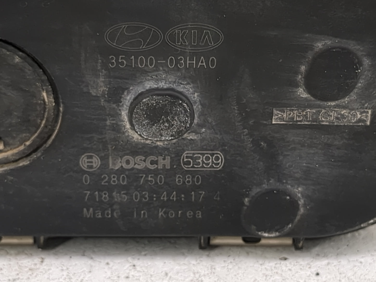 2017-2020 Kia Niro Throttle Body P/N:35100-03HA0 0280750680 Fits Fits 2017 2018 2019 2020 2021 2022 OEM Used Auto Parts - Oe