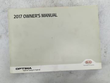 2017 Kia Optima Owners Manual Book Guide P/N:HA8O-EU6NB OEM Used Auto Parts