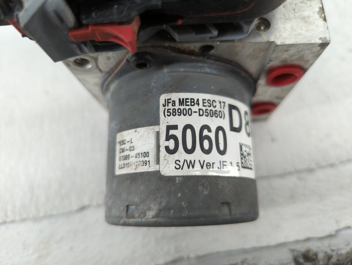 2017-2018 Kia Optima Anti-Lock Brake ABS Pump Module Actuator OEM P/N:58900-D5060 58920-D5060 Fits Fits 2017 2018 OEM Used A