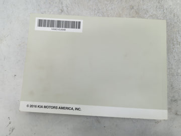 2017 Kia Sedona Owners Manual Book Guide P/N:HA9O-EU64B OEM Used Auto Parts