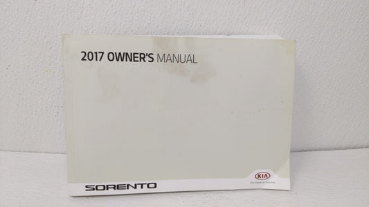 2017 Kia Sorento Owners Manual Book Guide OEM Used Auto Parts
