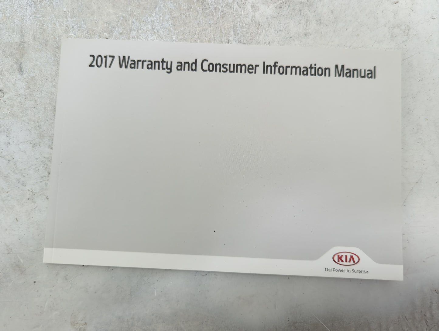 2017 Kia Sorento Owners Manual Book Guide P/N:C6MS7-B5003 OEM Used Auto Parts - Oemusedautoparts1.com