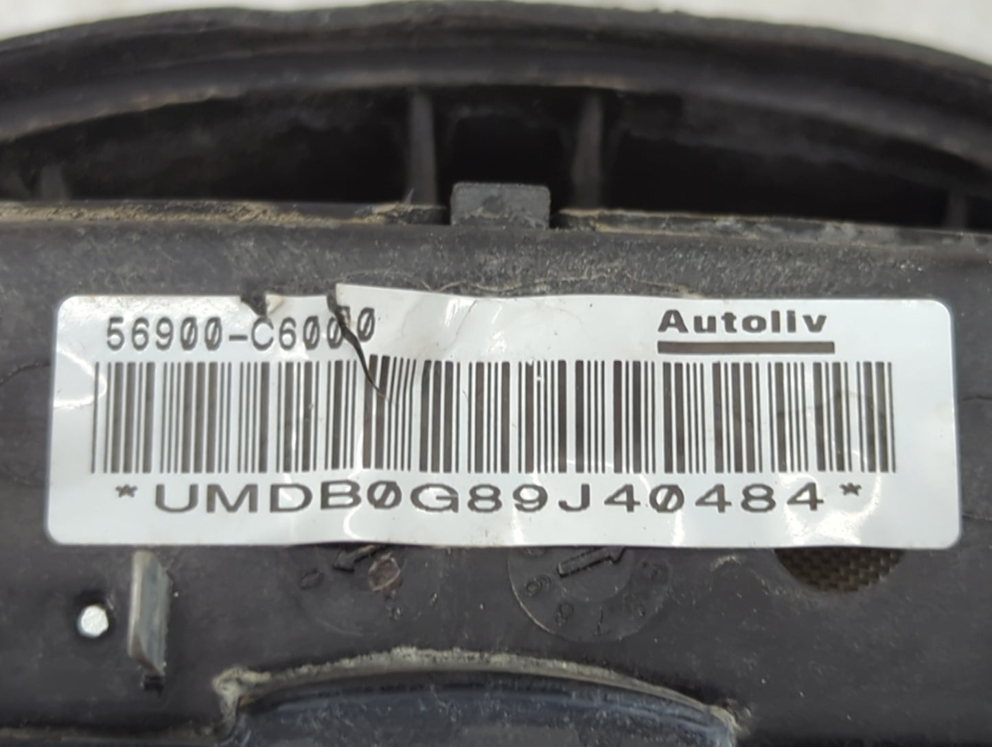 2016-2018 Kia Sorento Air Bag Driver Left Steering Wheel Mounted P/N:56900-C6000 Fits Fits 2016 2017 2018 OEM Used Auto Part