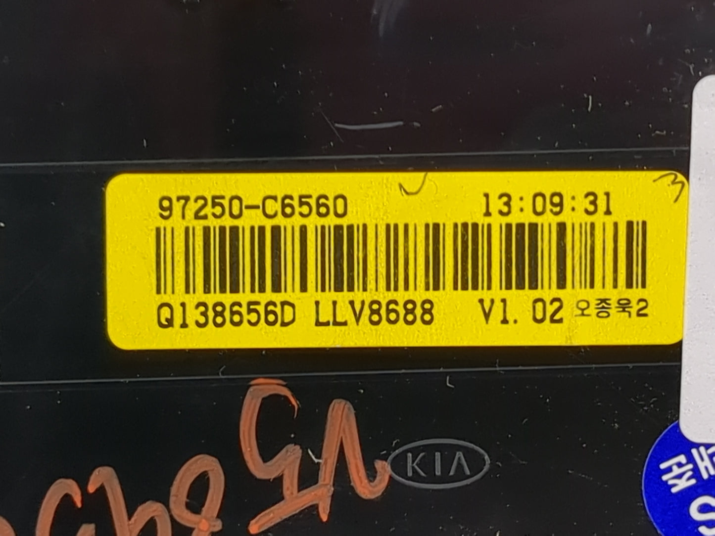 2017-2018 Kia Sorento Climate Control Module Temperature AC/Heater Replacement P/N:97250-C6560 Fits Fits 2017 2018 OEM Used